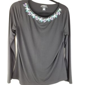 Liz Claiborne Career Black Top